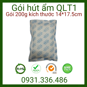 GÓI HÚT ẨM SILICA GEL 200G - Vải không dệt (vải lụa)
