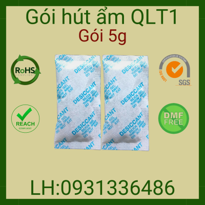 Gói Hút Ẩm 5g - Vải Không Dệt Màu Xanh, Đỏ