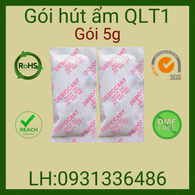 Gói Hút Ẩm 5g - Vải Không Dệt Màu Xanh, Đỏ