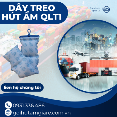 Dây treo chống ẩm container: Bột hút ẩm, Silica Gel, clay 1kg