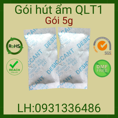 Gói Hút Ẩm 5g - Vải Không Dệt Màu Xanh, Đỏ