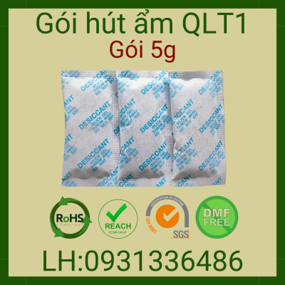 Gói Hút Ẩm 5g - Vải Không Dệt Màu Xanh, Đỏ