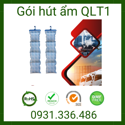 Dây treo container bột hút ẩm, Silica gel hút ẩm 1kg