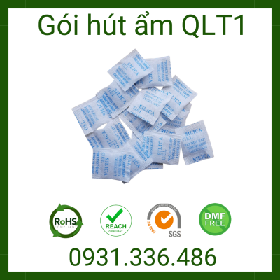 Gói Hút Ẩm 1g - Giấy Phức Hợp Ba Lớp màu đen, đỏ