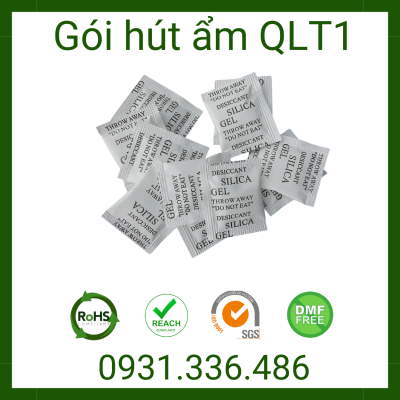 Gói Hút Ẩm 1g - Giấy Phức Hợp Ba Lớp màu đen, đỏ