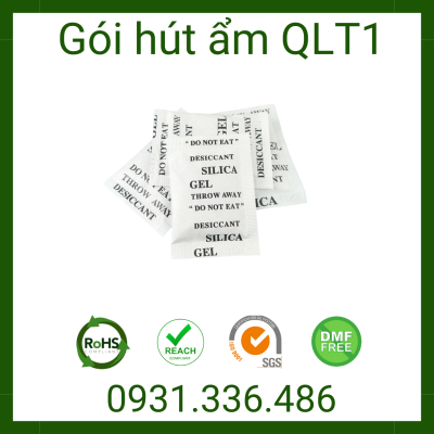Gói Hút Ẩm 1g - Giấy Phức Hợp Ba Lớp màu đen, đỏ