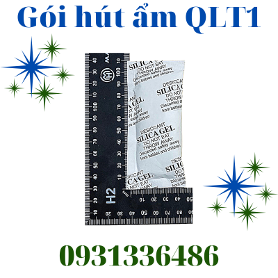Gói Hút Ẩm 20g Silica Gel - Vỏ OPP màu xanh