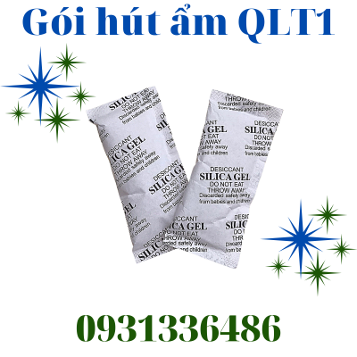 Gói Hút Ẩm 20g Silica Gel - Vỏ OPP màu xanh