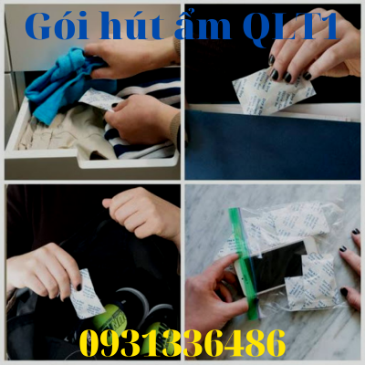 Gói Hút Ẩm 5g - Vải Không Dệt Màu Xanh, Đỏ Hình Vuông